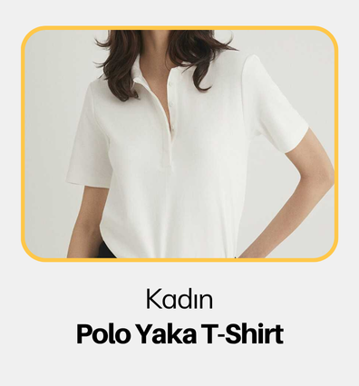 Kadın Polo Yaka T-Shirt
