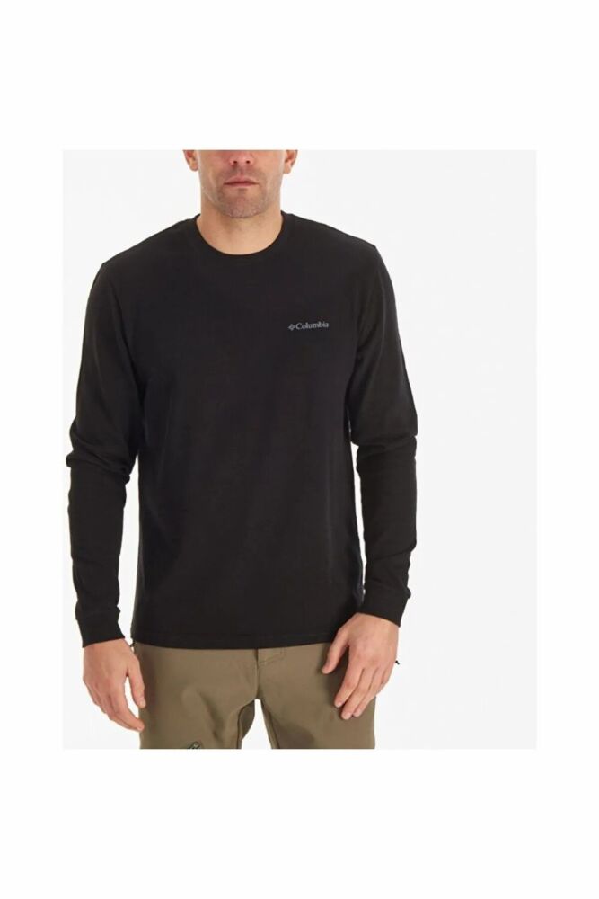 Columbia M Basıc Sm Logo Ls Erkek Sweat 9110161010 - 1
