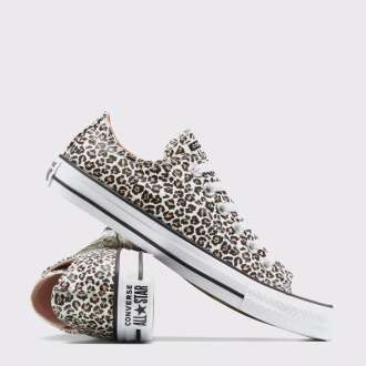 Convers Chuck Taylor All Star Leopar Desenli Kadın Ayakkabı A14941C - 5