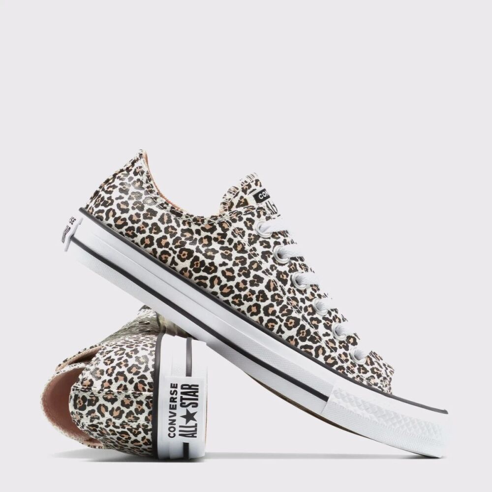 Convers Chuck Taylor All Star Leopar Desenli Kadın Ayakkabı A14941C - 5