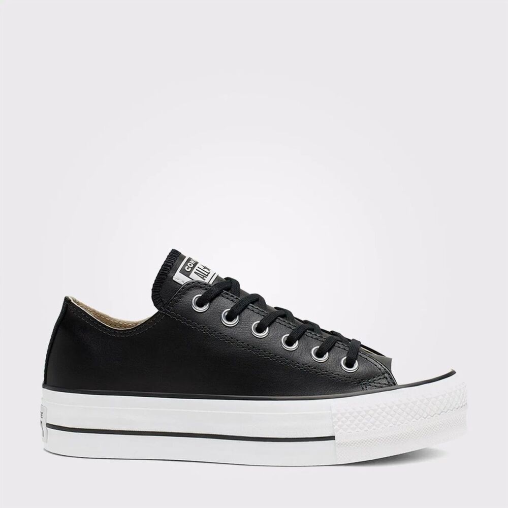 Converse Chuck Taylor All Star Lift Unisex Siyah Deri Platform Sneaker 561681C - 2