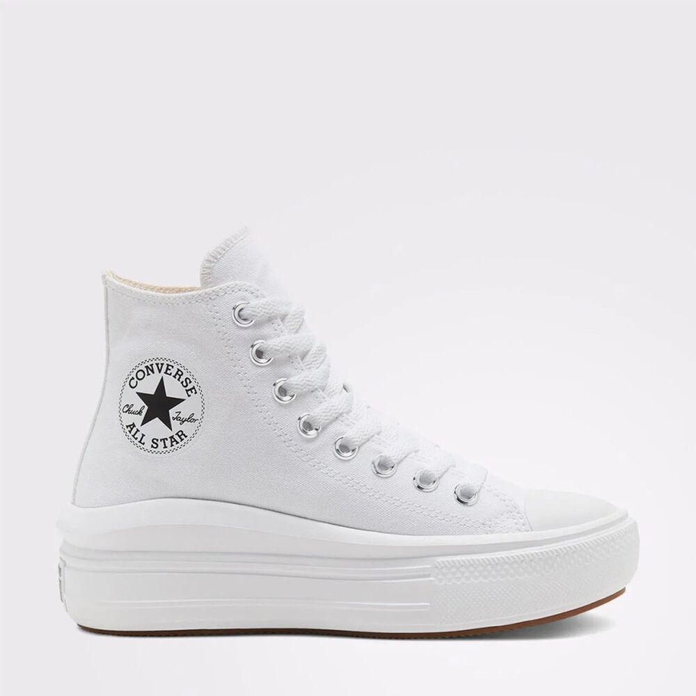 Converse Chuck Taylor All Star Move Unisex Beyaz Platform Sneaker 568498C - 1