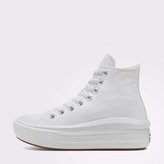 Converse Chuck Taylor All Star Move Unisex Beyaz Platform Sneaker 568498C - 4