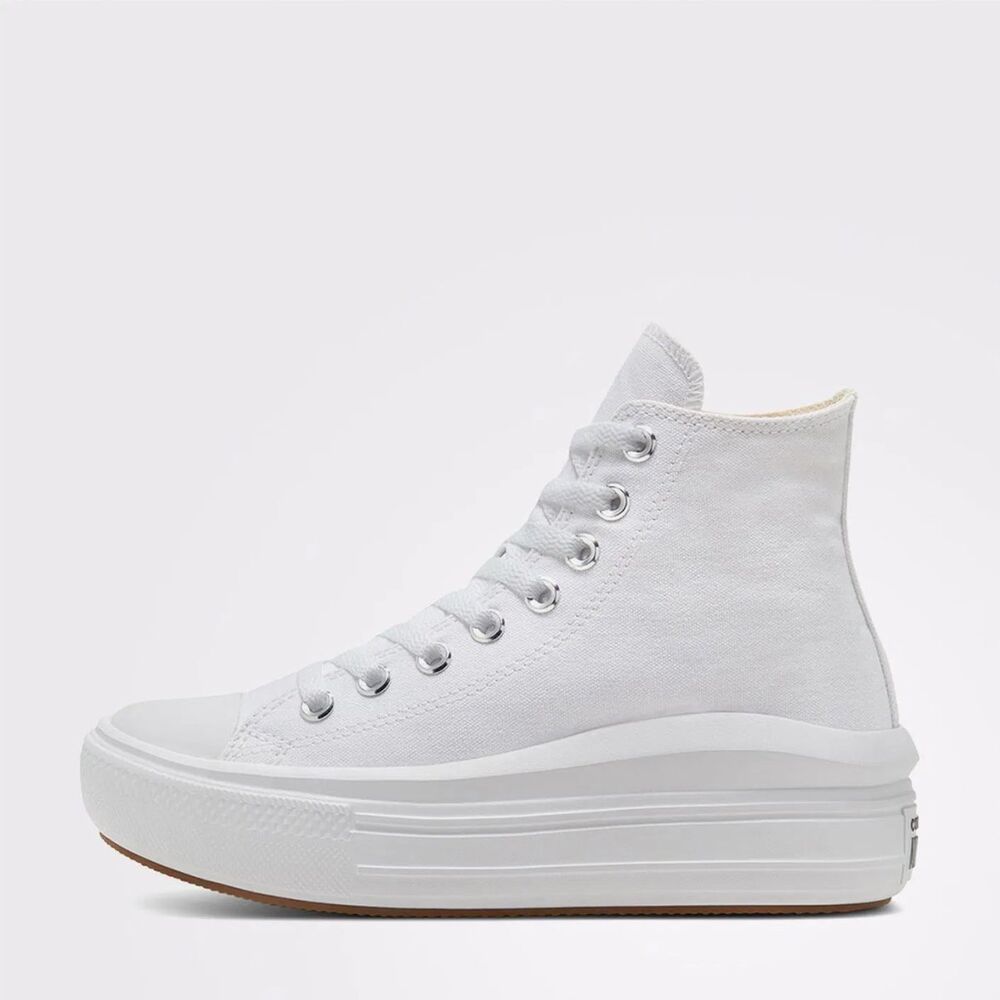 Converse Chuck Taylor All Star Move Unisex Beyaz Platform Sneaker 568498C - 4