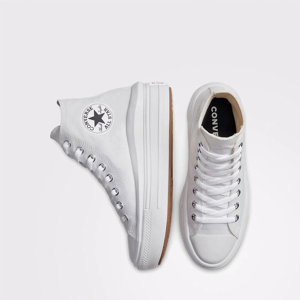 Converse Chuck Taylor All Star Move Unisex Beyaz Platform Sneaker 568498C - 5