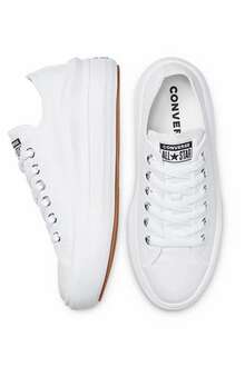 Converse Chuck Taylor All Star Move Unisex Beyaz Platform Sneaker 570257C - 4
