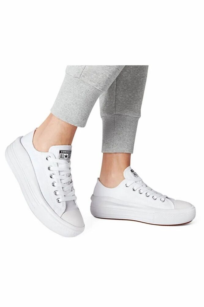 Converse Chuck Taylor All Star Move Unisex Beyaz Platform Sneaker 570257C - 5