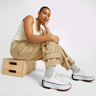 Converse Run Star Hike Unisex Beyaz Platform Sneaker 168817C - 3