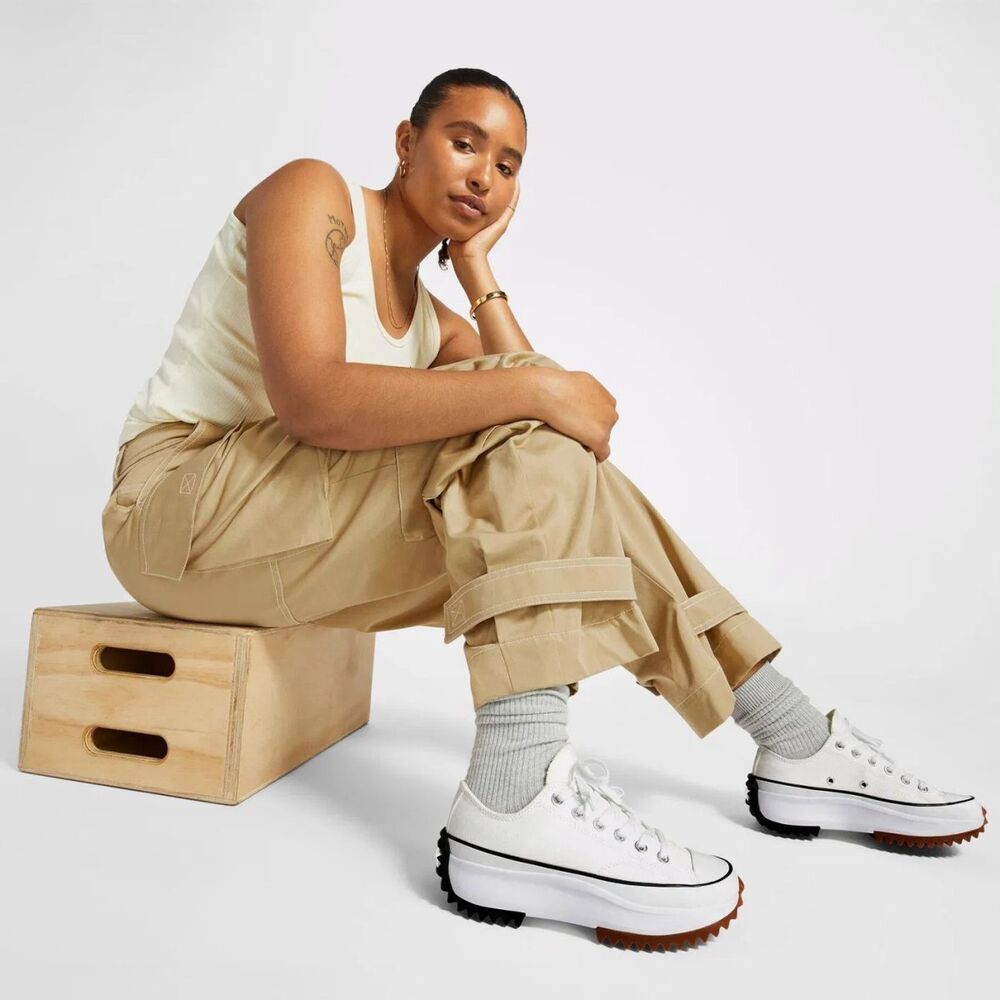 Converse Run Star Hike Unisex Beyaz Platform Sneaker 168817C - 3