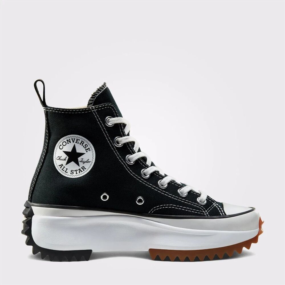 Converse Run Star Hike Unisex Siyah Platform Sneaker 166800C - 1