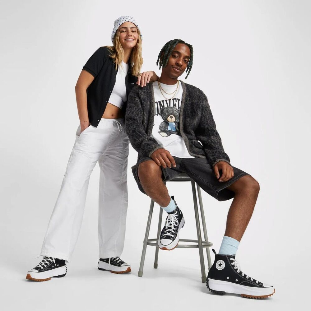 Converse Run Star Hike Unisex Siyah Platform Sneaker 166800C - 3