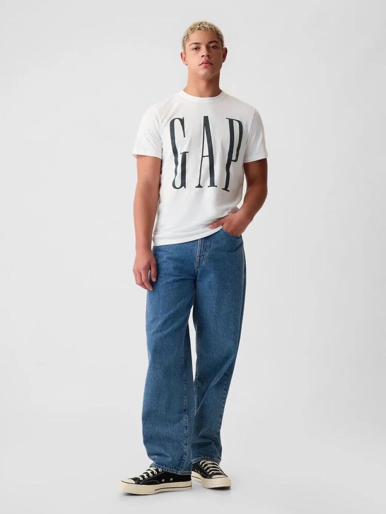 Gap V-Everyday Soft Corp Logo Erkek Tişört 866774001 - 4
