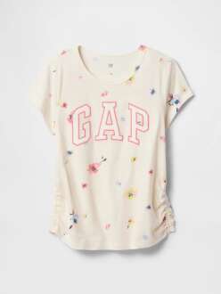 Gap V-Logo Sıde Ruched Çocuk Tişört 742430001 - 1