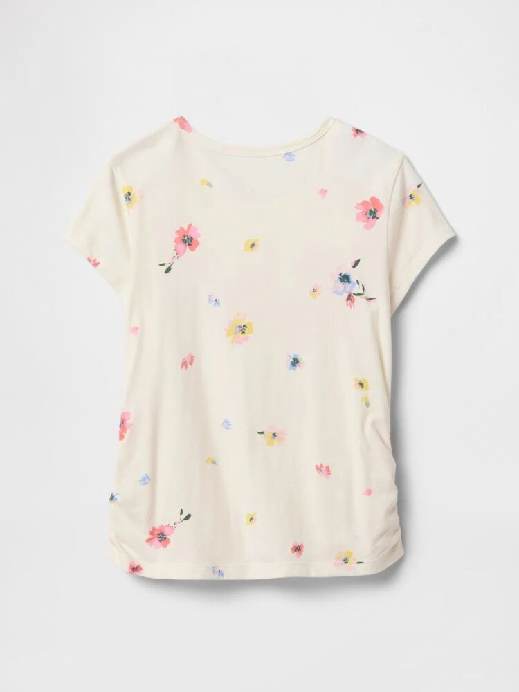 Gap V-Logo Sıde Ruched Çocuk Tişört 742430001 - 3
