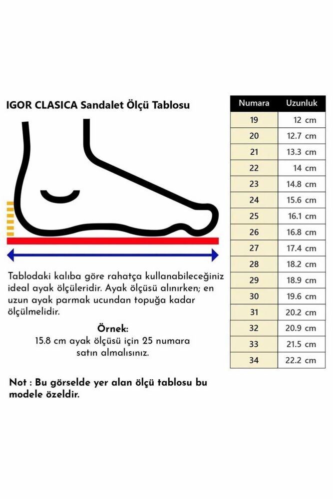 İgor Clasıca Crıstal Çocuk Sandalet S10329 - 5