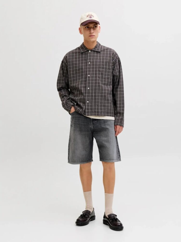 Jack Jones Alex Classıc Baggy Fit Erkek Jean Şort 12269532 (1)
