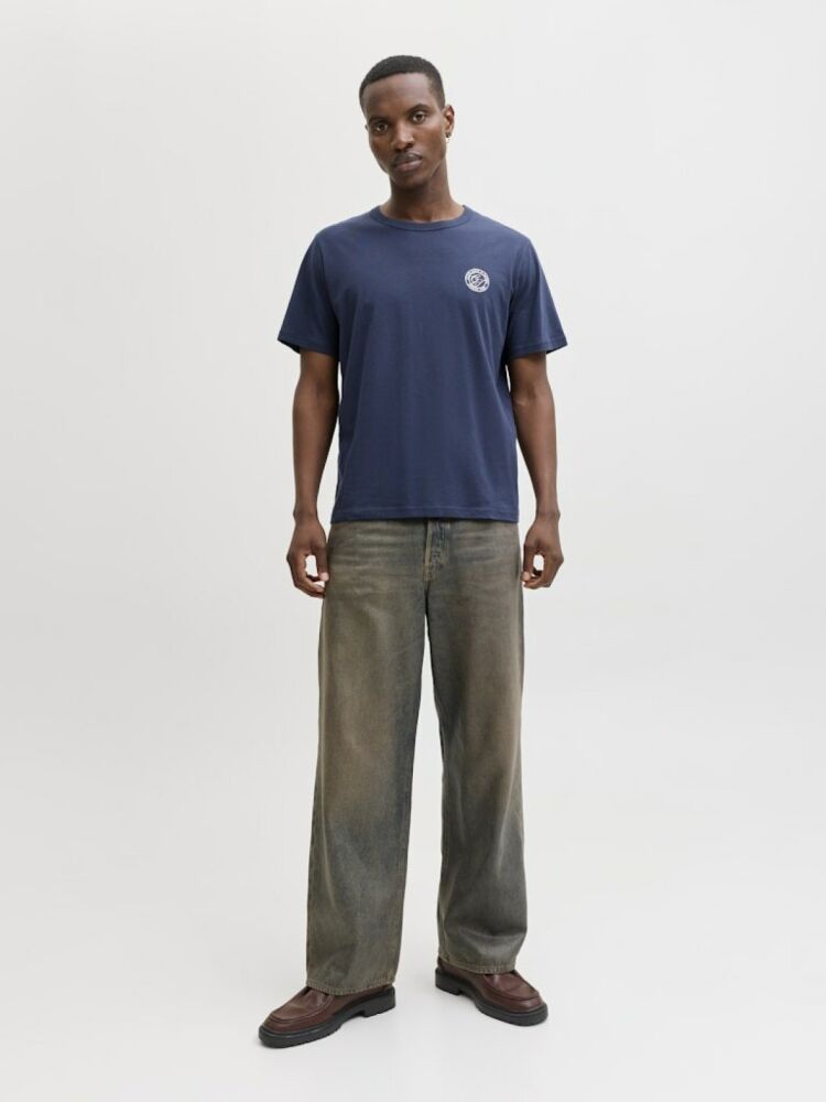 Jack Jones Allıan Relax Fit Bisiklet Yaka Erkek Tişört 12288107 (1)
