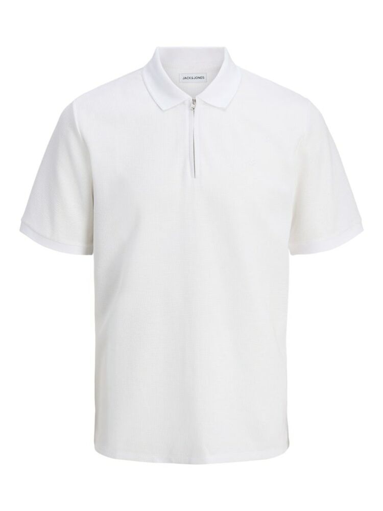 Jack Jones Austın Zıp Fermuarlı Polo Yaka Erkek Tişört 12279177 - 1