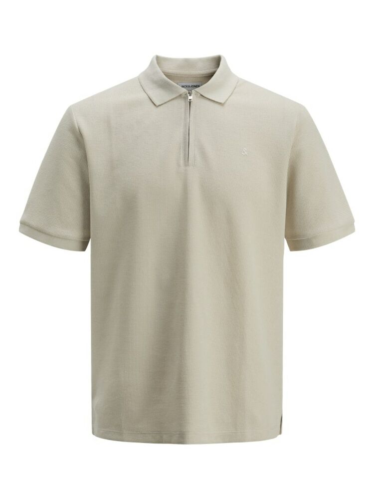 Jack Jones Austın Zıp Fermuarlı Polo Yaka Erkek Tişört 12279177 - 1