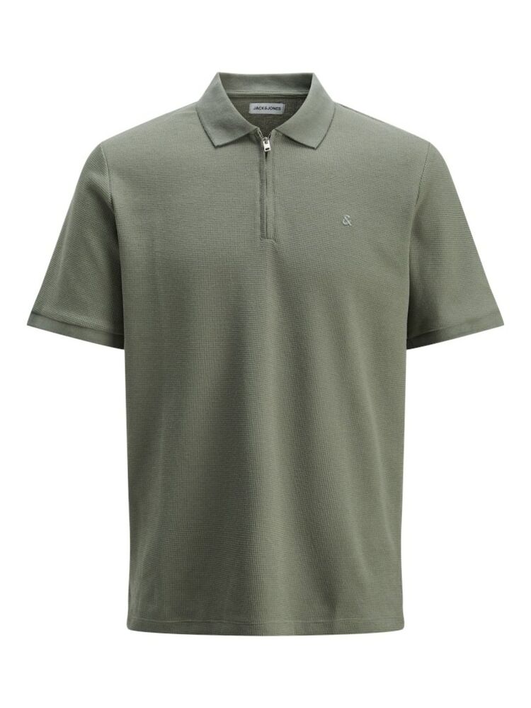 Jack Jones Austın Zıp Fermuarlı Polo Yaka Erkek Tişört 12279177 - 1