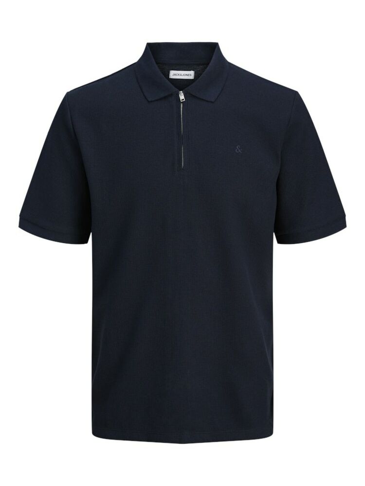 Jack Jones Austın Zıp Fermuarlı Polo Yaka Erkek Tişört 12279177 - 1