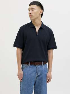 Jack Jones Austın Zıp Fermuarlı Polo Yaka Erkek Tişört 12279177 - 3