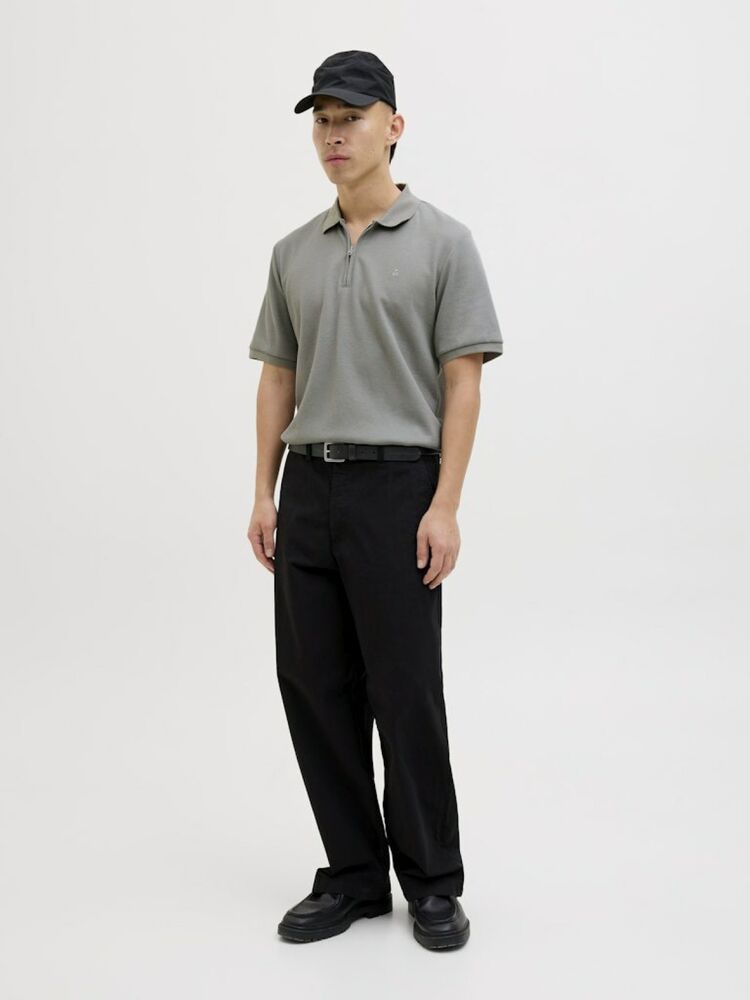 Jack Jones Austın Zıp Fermuarlı Polo Yaka Erkek Tişört 12279177 - 4