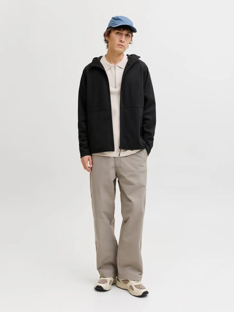 Jack Jones Base Fermuarlı Kapüşonlu Relax Fit Erkek Sweat 12289209 (1)