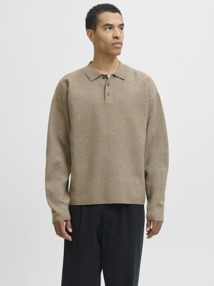 Jack Jones Blabradfort Relax Fit Polo Yaka Erkek Kazak 12285374
