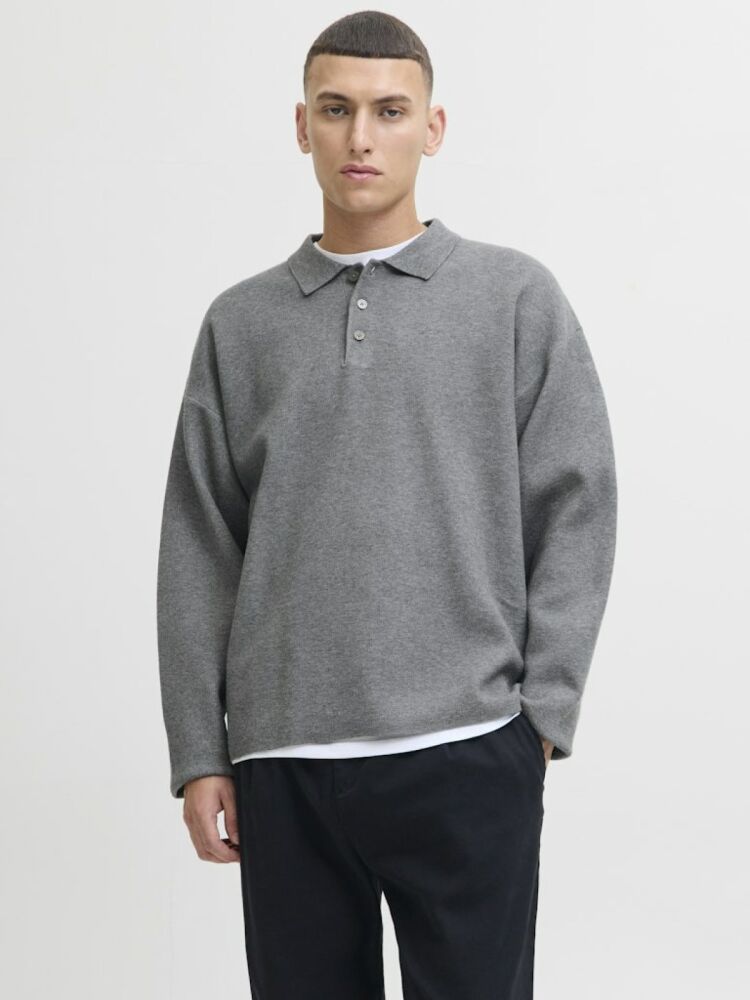 Jack Jones Blabradfort Relax Fit Polo Yaka Erkek Kazak 12285374