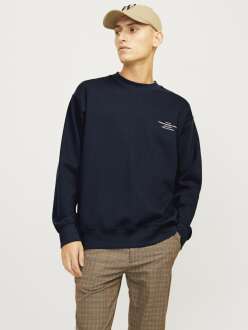Jack Jones Blachad Brandıng Bisiklet Yaka Erkek Sweat 12261386 - Jack Jones (1)