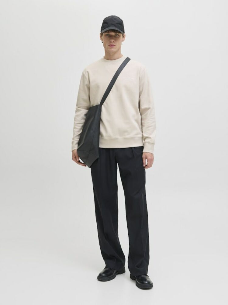 Jack Jones Blachad Brandıng Bisiklet Yaka Erkek Sweat 12261386 (1)