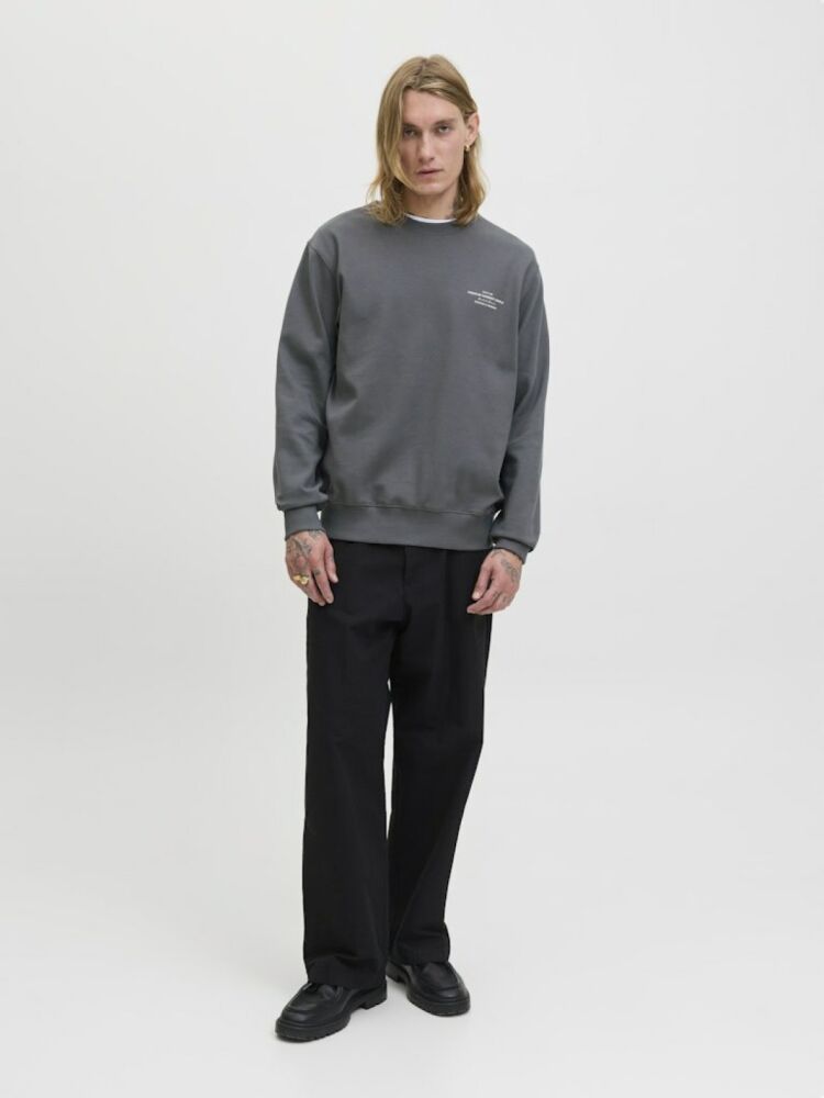 Jack Jones Blachad Brandıng Bisiklet Yaka Erkek Sweat 12261386 (1)