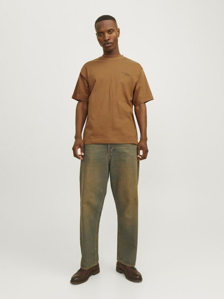 Jack Jones Blachad Brandıng Erkek Tişört 12259357 - 4