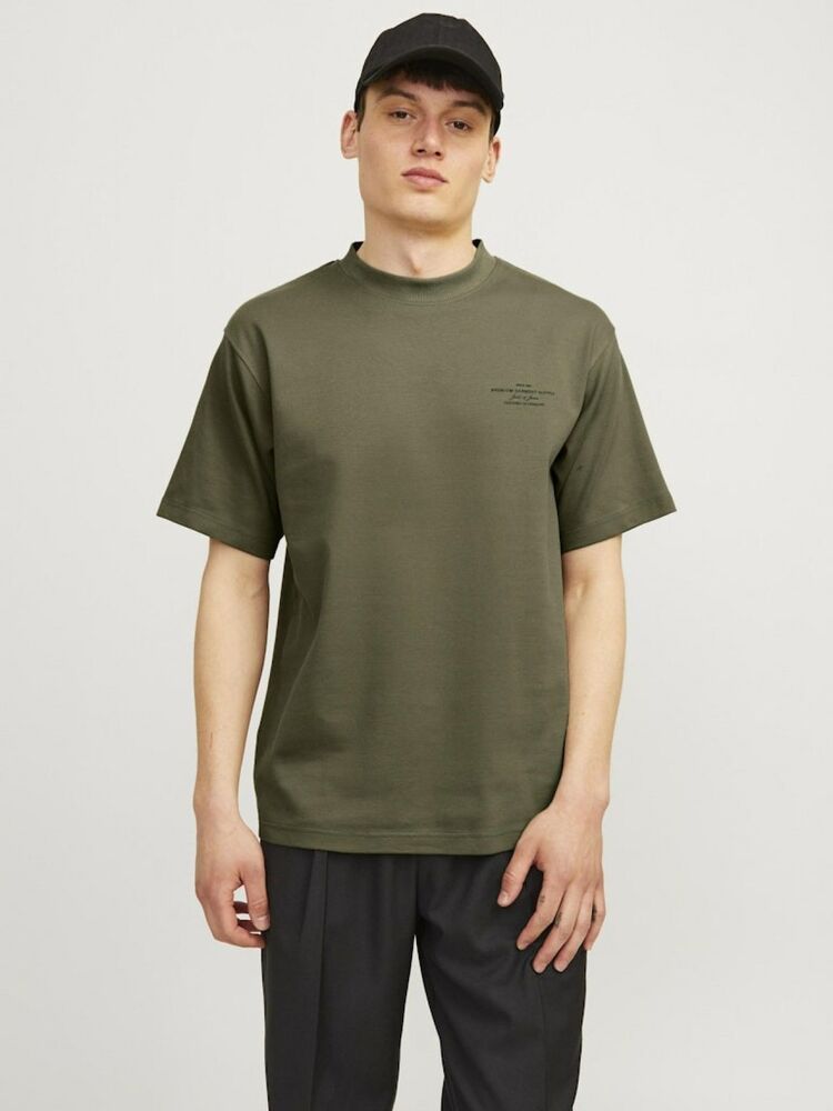 Jack Jones Blachad Brandıng Erkek Tişört 12259357 - 2