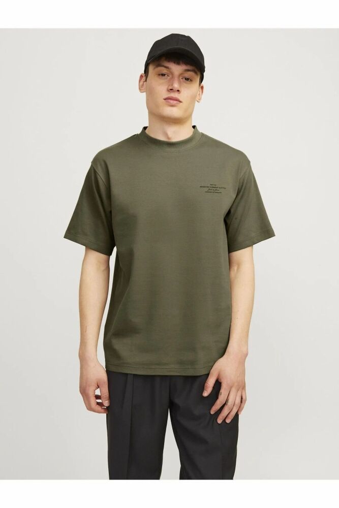 Jack Jones Blachad Brandıng Erkek Tişört 12259357