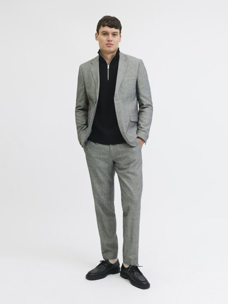 Jack Jones Blamılano Fermuarlı YakaRelax Fit Erkek Kazak 12259664 (1)