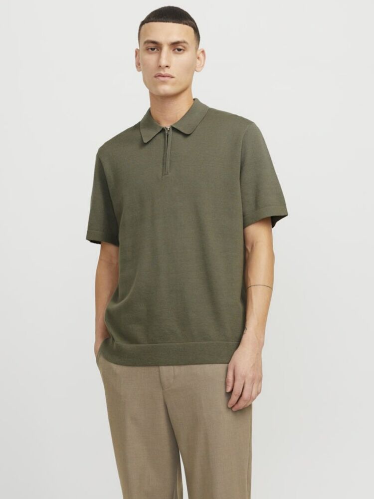 Jack Jones Blamılano Sprıng Knıt Regular Fit Triko Polo Yaka Erkek Tişört (1)