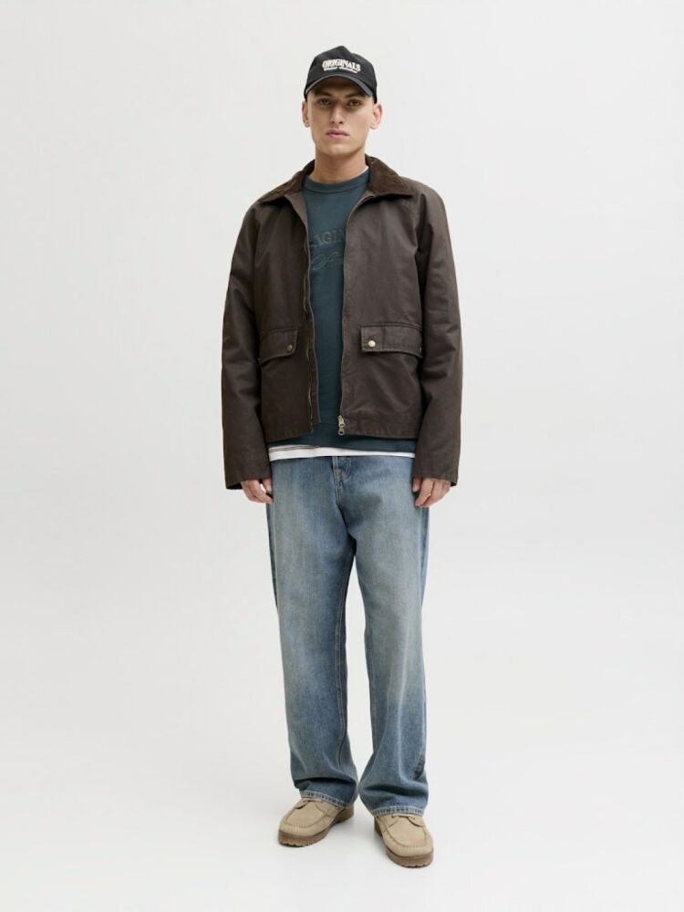 Jack Jones Bleecker Brandıbg Relax Fit Erkek Sweat 12286775 (1)