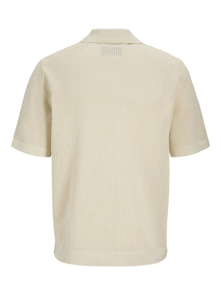 Jack Jones Bluolıver Knıt Splıt Neck Erkek Tiriko Polo Yaka Tişört 12275521 - 2