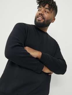 Jack Jones Bradley Bisiklet Yaka Büyük Beden Erkek Sweat 12250594 - 2