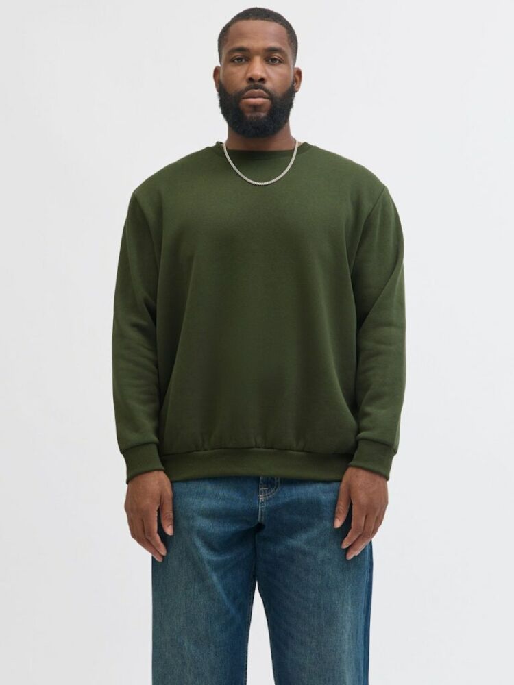 Jack Jones Bradley Bisiklet Yaka Büyük Beden Erkek Sweat 12250594 - 1