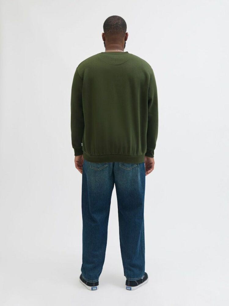 Jack Jones Bradley Bisiklet Yaka Büyük Beden Erkek Sweat 12250594 - 3