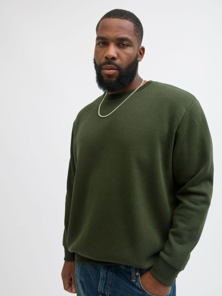 Jack Jones Bradley Bisiklet Yaka Büyük Beden Erkek Sweat 12250594 - 4