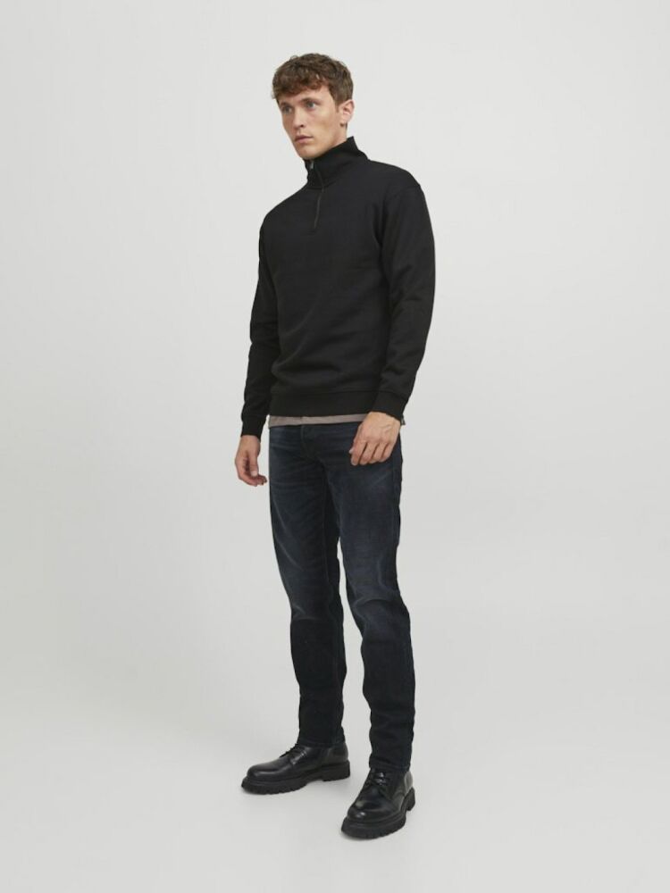Jack Jones Bradley Fermuarlı Yaka Relax Fit Erkek Sweat 12250747 (1)