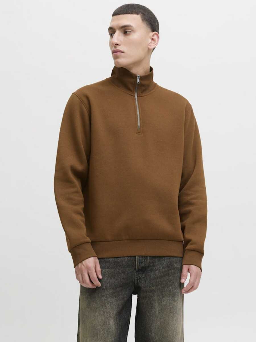 Jack Jones Bradley Fermuarlı Yaka Relax Fit Erkek Sweat 12250747