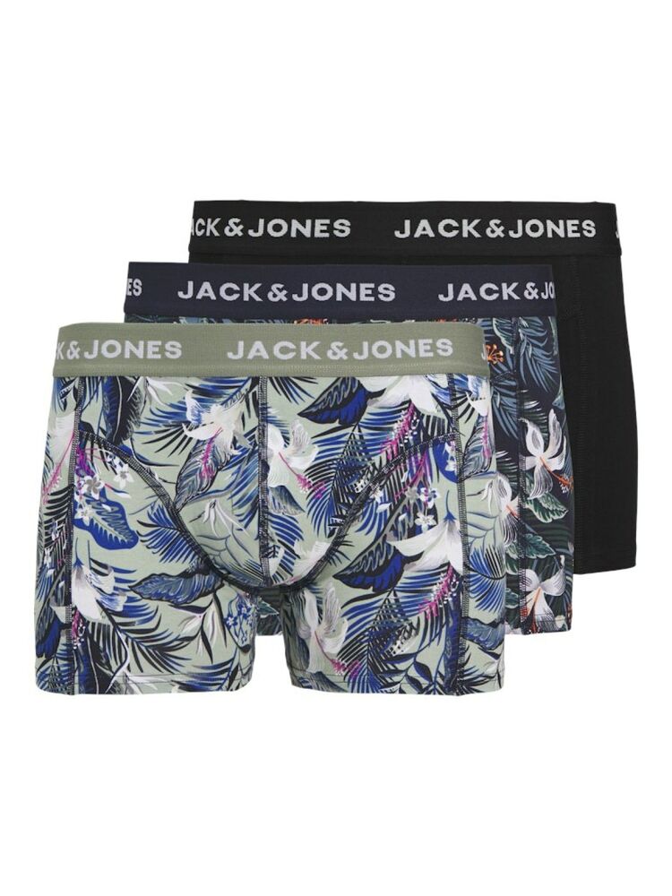 Jack Jones Brady Flower 3 Lü Paket Erkek Boxer 12268495 - 1