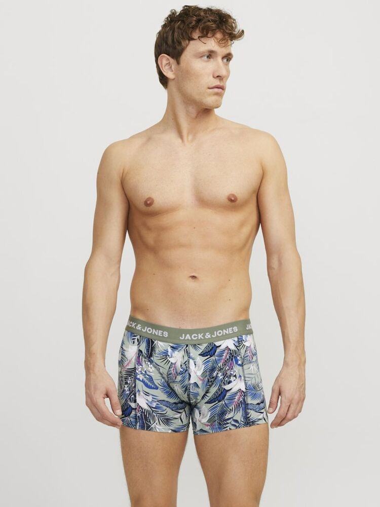 Jack Jones Brady Flower 3 Lü Paket Erkek Boxer 12268495 - 2
