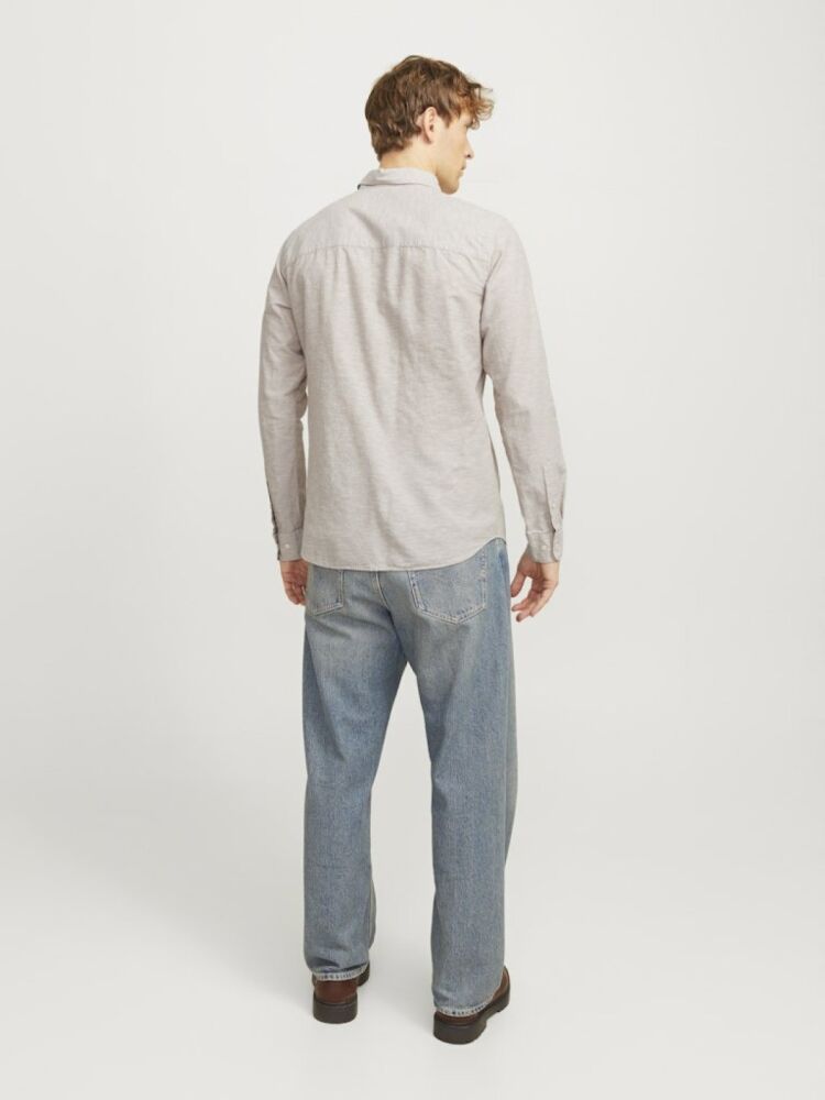 Jack Jones Breeze Keten Slım Fit Erkek Gömlek 12268964 - 3