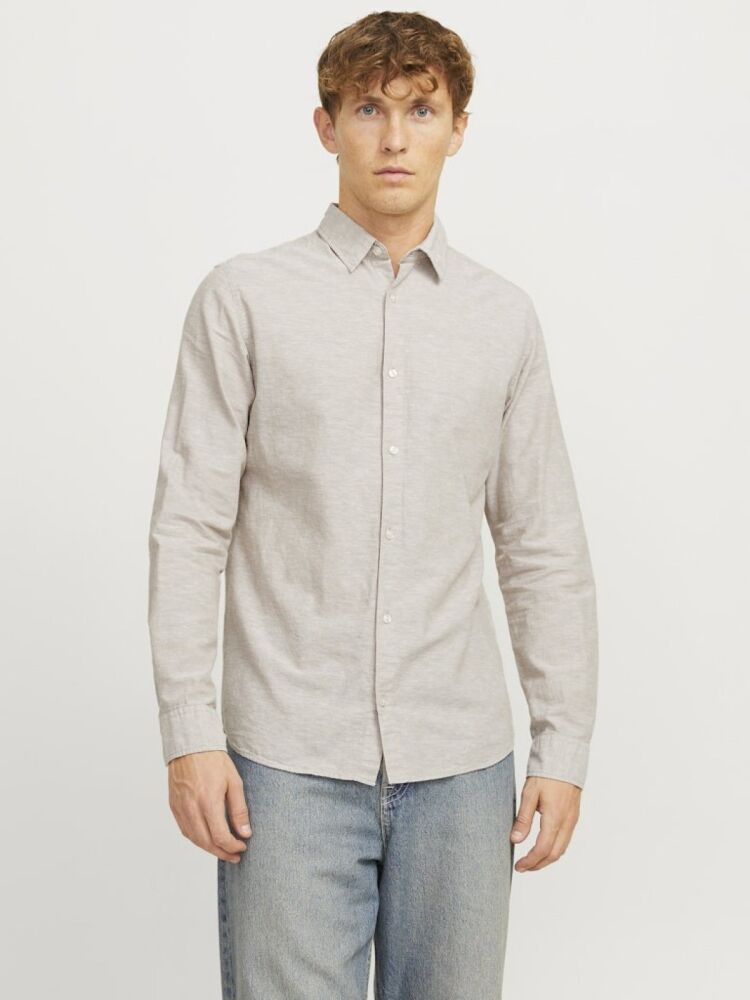 Jack Jones Breeze Keten Slım Fit Erkek Gömlek 12268964 (1)